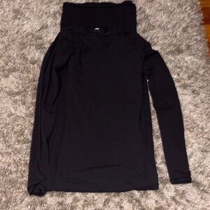 Skims Black Long Sleeve Maxi dress